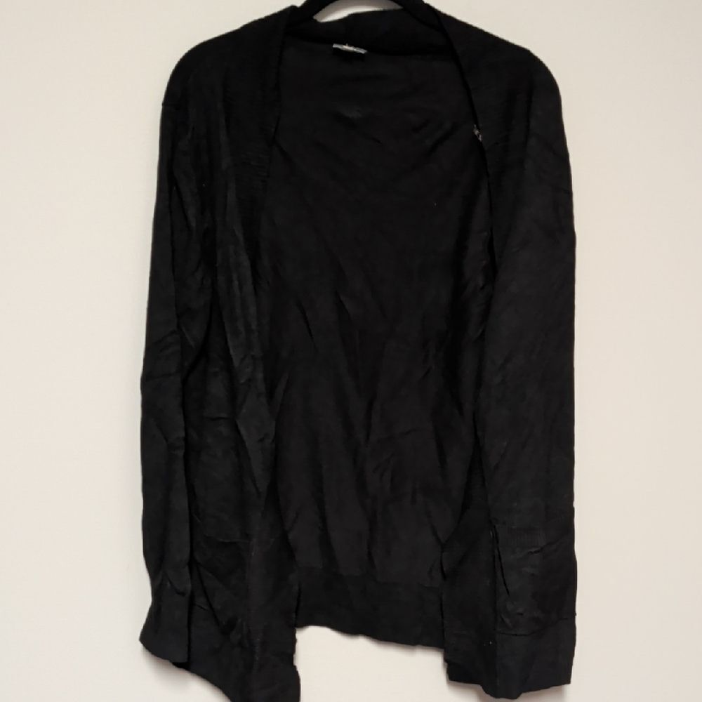 Cielo Elegant Black Open Cardigan
